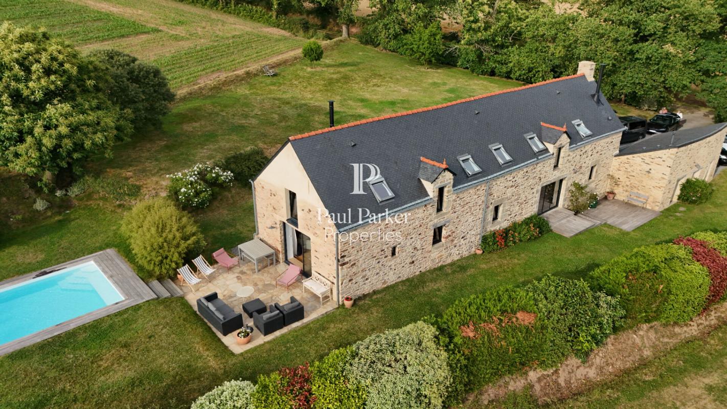 MORBIHAN NEAR REDON – Favorite farmhouse in the Vilaine Valley – 6 rooms 206.84 m2 – swimming pool - 4140603PVIH