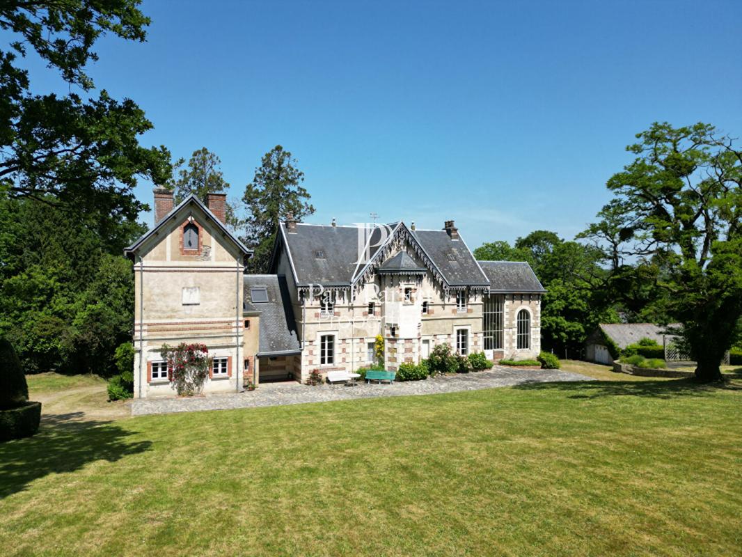 Manoir  de 1850, maison de gardien et tennis sur un parc de 5 ha - 420450-3PADR