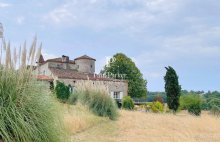 Château authentique du XIIIe siècle avec trois gîtes, piscine et 2 ha - 