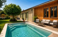 Maison plain pieds Le Bouscat centre 6 pièces 175 m2, jardin, piscine, garage - 4618573PCMIL